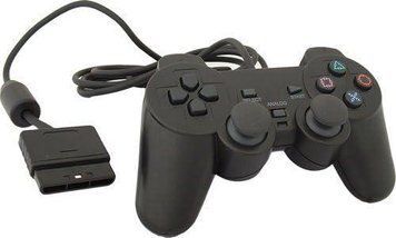 Провідний джойстик DoubleShock 2 з вібрацією для PS2 Чорний 3_07994 фото