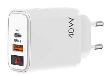 Зарядний пристрій PD PKG050 40W USB Type-C Швидка зарядка QC3.0 7_01695 фото