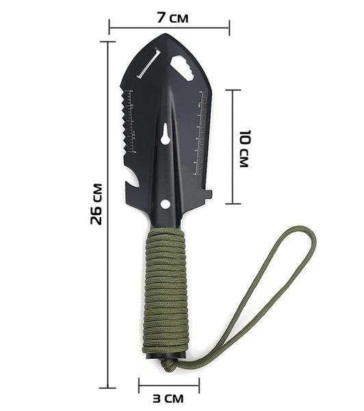 Лопата туристическая Camping Shovel CS01 10в1 с чехлом 3_02567 фото