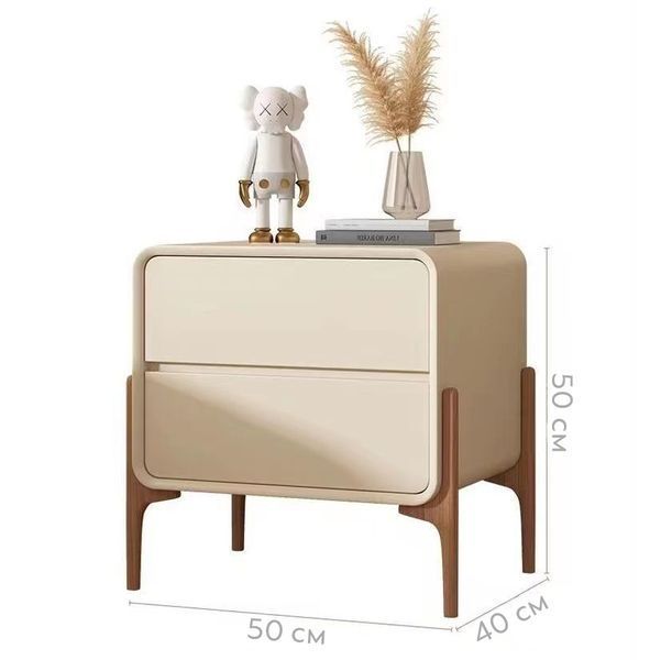 Тумба прикроватна RIAS NB-322 з двома ящиками 50x40x50 см Білий 3_07786 фото