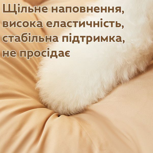 Мягкая лежанка для животных SD-02 60x40 см уютный коричневый 3_07001 фото