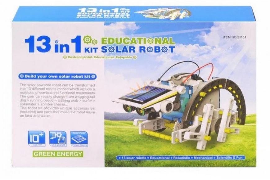 Робот-конструктор Solar Robot 13в1 на сонячній батареї 2_005660 фото