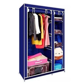 Тканевый шкаф Storage Wardrobe 88105 для хранения 105х45х170 см Синий 3_07268 фото
