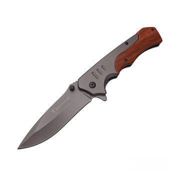 Ніж розкладний Browning 330 з кліпсою 22см коричневий 7_01426 фото