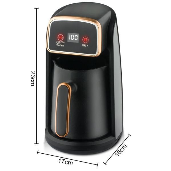 Кофеварка электрическая RAF R.117 для турки 0.3L 600W ЧерноЗолотая 3_03981 фото