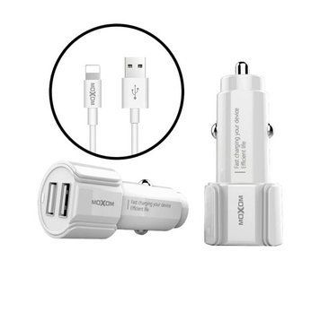 Зарядний пристрій для автомобіля Moxom KC-15 2xUSB для Lightning Колір White 7_01708 фото