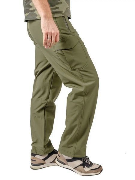 Комплект тактическая куртка Eagle JA-01-0 и штаны Eagle PA-01 Soft Shell на флисе Оливка 3_03578 фото