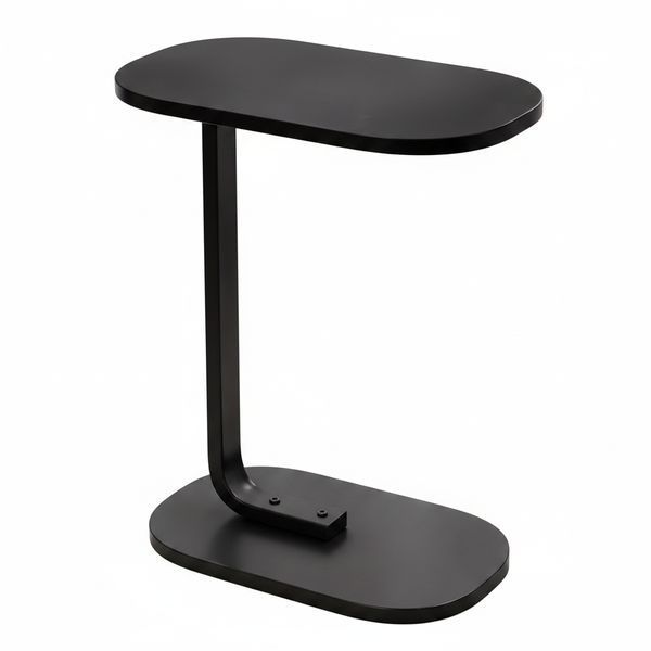 Столик приставний C-подібний для дивана та ліжка Black 3_08193 фото