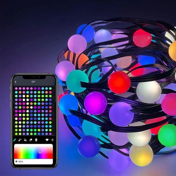 Смарт-гірлянда iDeal LED RGB 10 м з Bluetooth керуванням та пультом 3_05649 фото