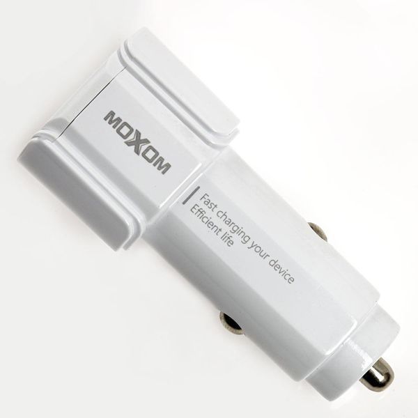 Зарядний пристрій для автомобіля Moxom KC-15 2xUSB для Lightning Колір White 7_01708 фото