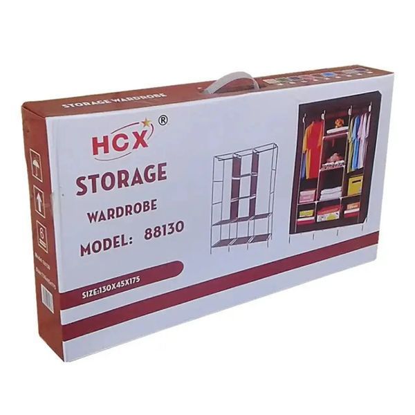 Шафа для зберігання Storage Wardrobe складна 175х130х45 см рожевий 3_07269 фото