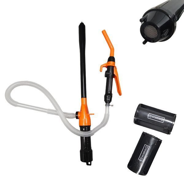 Ручной насос CX-2001 на батарейках 7л/мин Black-Orange 3_08453 фото