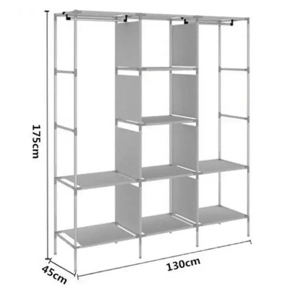 Шафа для зберігання Storage Wardrobe складна 175х130х45 см рожевий 3_07269 фото