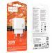 Зарядное устройство Hoco CS55A 30W с Type-C и USB для быстрой зарядки White 7_02839 фото 2
