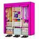 Шафа для зберігання Storage Wardrobe складна 175х130х45 см рожевий 3_07269 фото 2