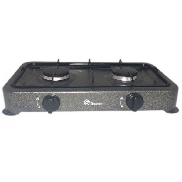 Настольная газовая плита Domotec MS-6602 2 конфорки черная 3_01820 фото