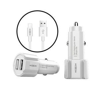 Зарядний пристрій для автомобіля Moxom KC-15 2xUSB microUSB для швидкої 7_01710 фото