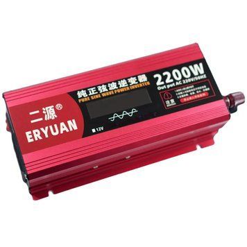 Инвертор Eryuan 2200W с чистой синусоидой и вольтметром 12V-220V 3_04085 фото