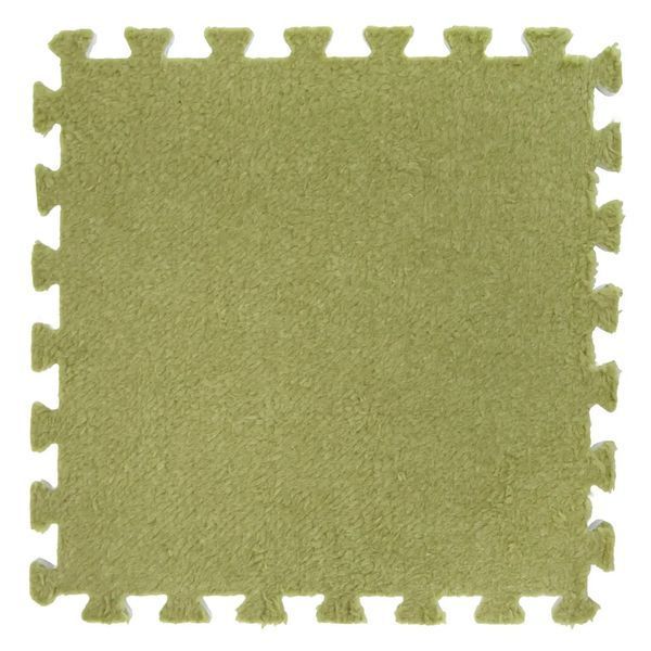Коврик-пазл с ворсом PZ-101 20 элементов 30x30 см для игры Зеленый 3_07139 фото