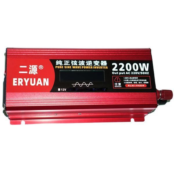 Инвертор Eryuan 2200W с чистой синусоидой и вольтметром 12V-220V 3_04085 фото