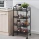 Этажерка с колесиками LY-1246 4 уровня 84x25.5x44 см Black 3_08680 фото 5