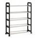 Полиця для взуття YH8814 з колесами 4 рівні 42x60x19 см Black 3_08455 фото 2