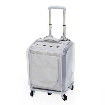 Рюкзак для питомцев CosmoPet CP-306 с телескопической ручкой 39x33.5x29см Серый 3_06698 фото