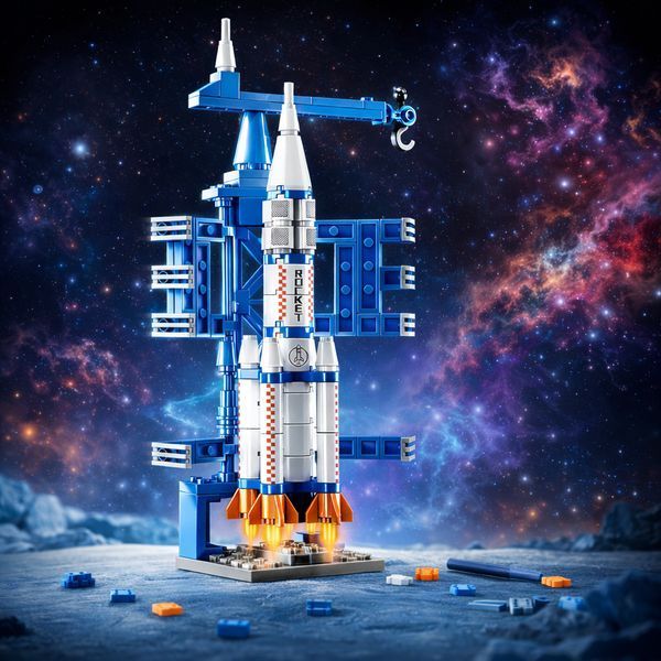 Конструктор мікроблоків TOYLINX Космічний Центр 130 деталей 3_07886 фото