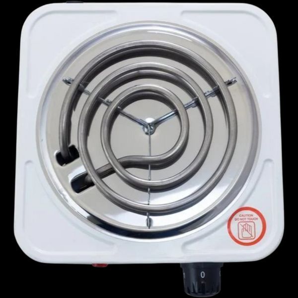 Настільна електроплита Crownberg CB-3740 1000W для дому та дачі White 7_02923 фото