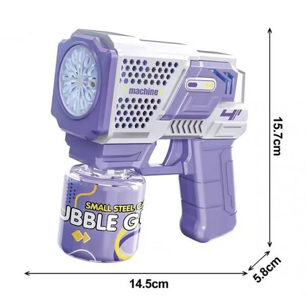 Іграшковий пістолет мильних бульбашок Bubble Gun 162 для веселих ігор Фіолетовий 3_06489 фото
