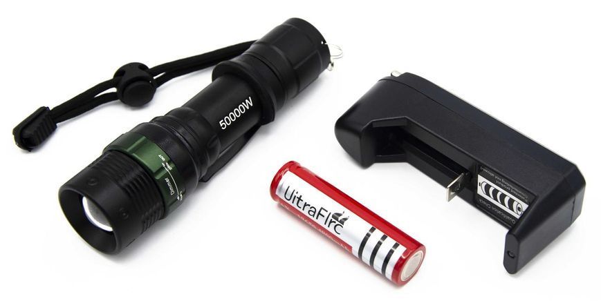 Фонарь Police TurboZoom BL-8455 с T6 LED 1x18650/3xAAA 7_00850 фото