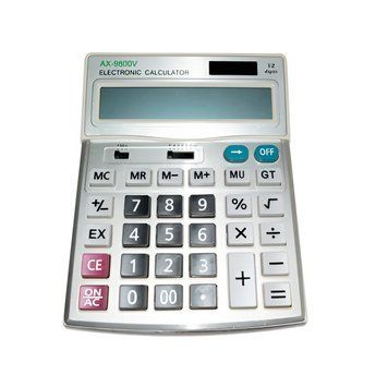 Настільний калькулятор RIAS AX-9800V 12-розрядний Сріблястий 3_07824 фото