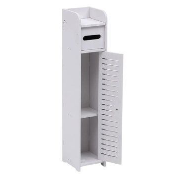 Стеллаж для ванной T-989 с бумагодержателем 80x15x15 White 3_08457 фото