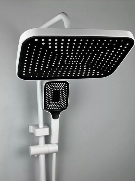 Душова система Shower Kraft А401 з тропічним душем 4в1 біла 3_05844 фото