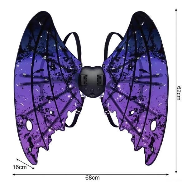 Электрические крылья для детей Shadow Angel №3 с подсветкой фиолетовые 3_05813 фото
