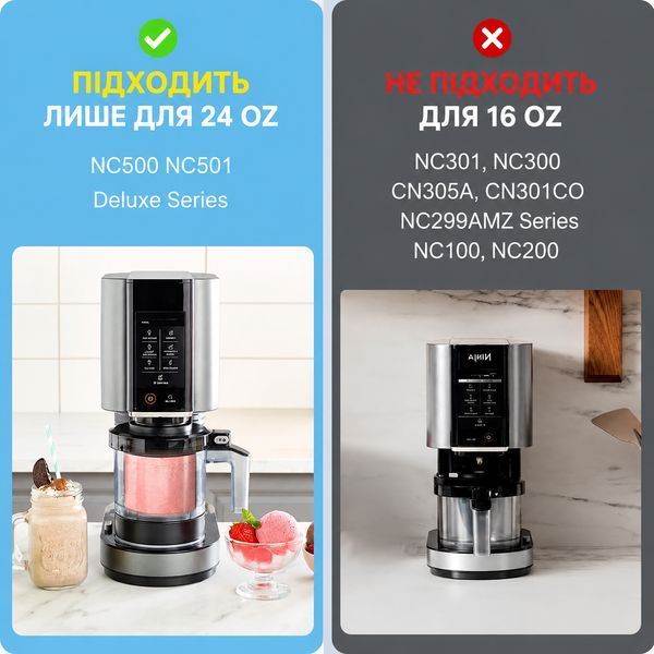Контейнер для мороженого Ninja Creami Deluxe с крышкой Green 3_08387 фото