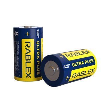 Батарейка Rablex LR20 Алькалиновая 1.5V Долговечная 1 шт Синяя-Желтая 7_02264 фото