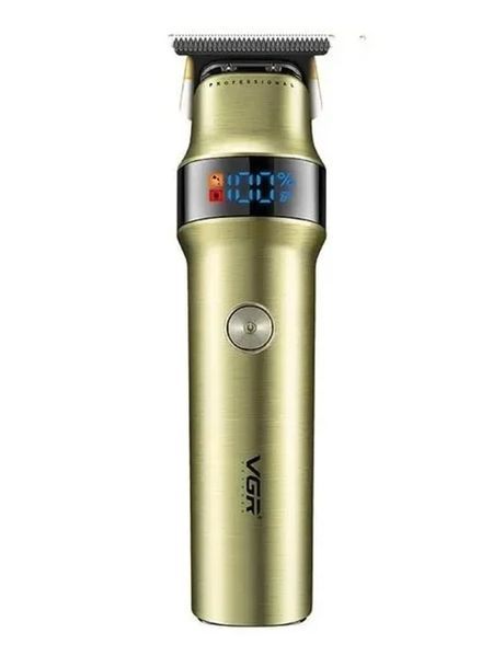 Машинка для стрижки VGR V-991 с LED-дисплеем 3 насадки 2000mAh Золотая 3_06704 фото