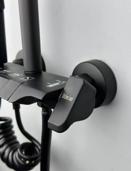 Душевая система Shower Kraft А401 с тропическим душем 4в1 черная 3_05845 фото