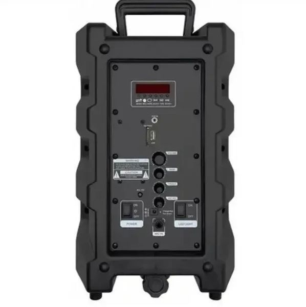 Колонка Goldteller GT-6020 30 Вт 1800 мАч для караоке в форме чемодана Black 3_00447 фото