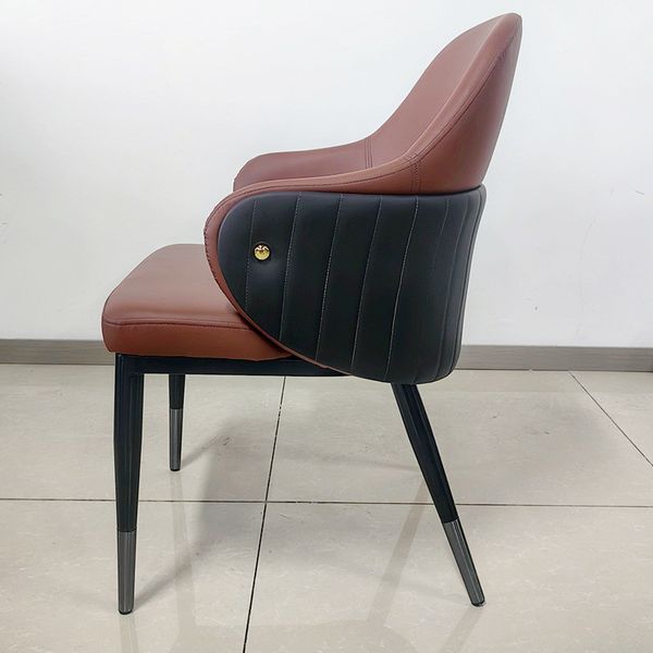 Кухонный стул RIAS DSF-246 с мягким сиденьем и спинкой 81x63x53 см Коричневый 3_07733 фото