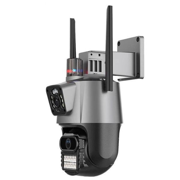 Камера відеоспостереження IP P11-QQ6 (iCSee APP) Wi-Fi з двома об'єктивами 3MP+3MP вулична з віддаленим доступом 3_03838 фото