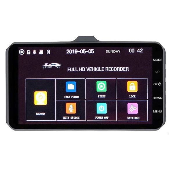 Видеорегистратор DVR BT100 4" Full HD с выносной камерой заднего вида Black 3_01935 фото
