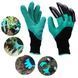 Защитные садовые перчатки с когтями Garden Genie Gloves для работы в саду зеленые 3_2801 фото 9
