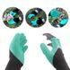 Защитные садовые перчатки с когтями Garden Genie Gloves для работы в саду зеленые 3_2801 фото 1