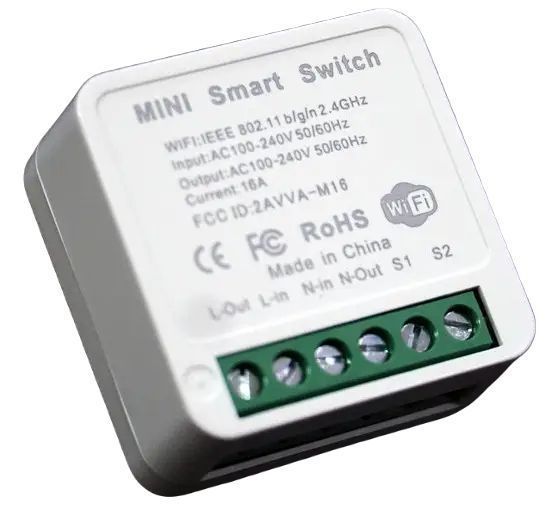Умный беспроводной выключатель M-16 Wi-Fi 220V 16A/3520W White 3_01781 фото
