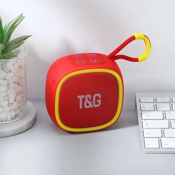 Міні-колонка T&G TG659 з USB та MicroSD 500 мАг 5 Вт червона 7_01309 фото