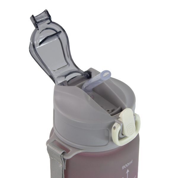 Набір спортивних пляшок 2в1 300ml/900ml Grey-Pink-Black 3_05589 фото