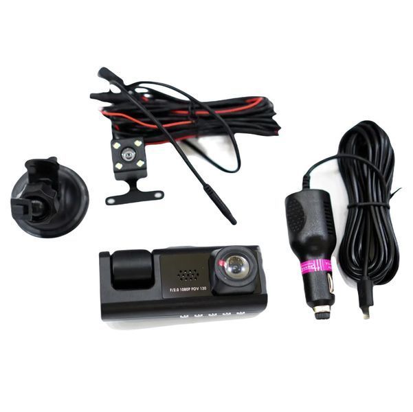 Видеорегистратор DVR S1 Full HD на 3 камеры 2" черный 3_05657 фото