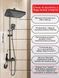 Душова система Shower Kraft А401 з тропічним душем 4в1 срібляста 3_05846 фото 4